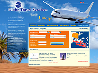 Globe Travel Services - transport lotniczy - wykonane przez VisualTeam.pl